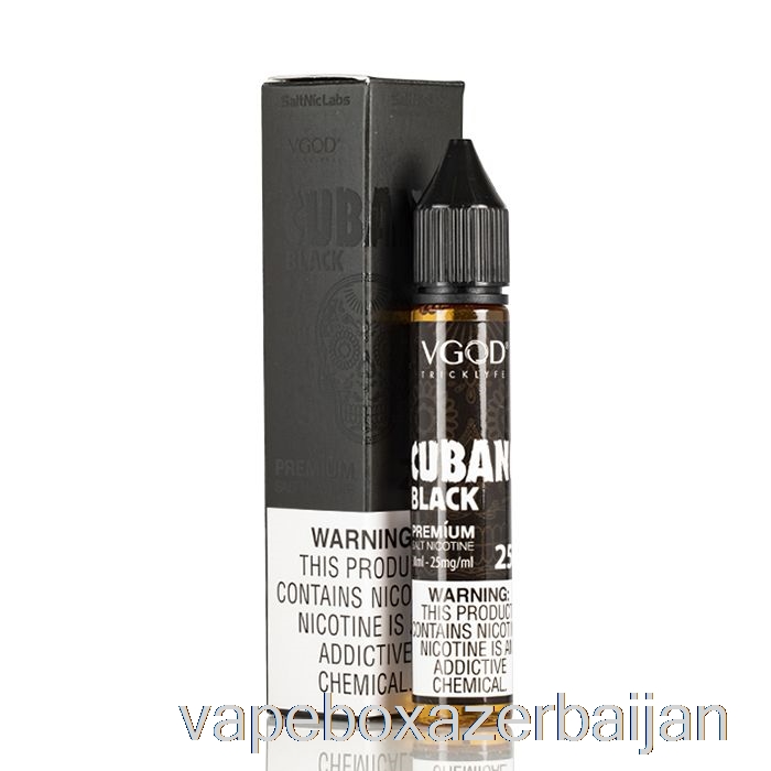 E-Juice Vape Cubano Black - VGOD SaltNic - 30mL 25mg